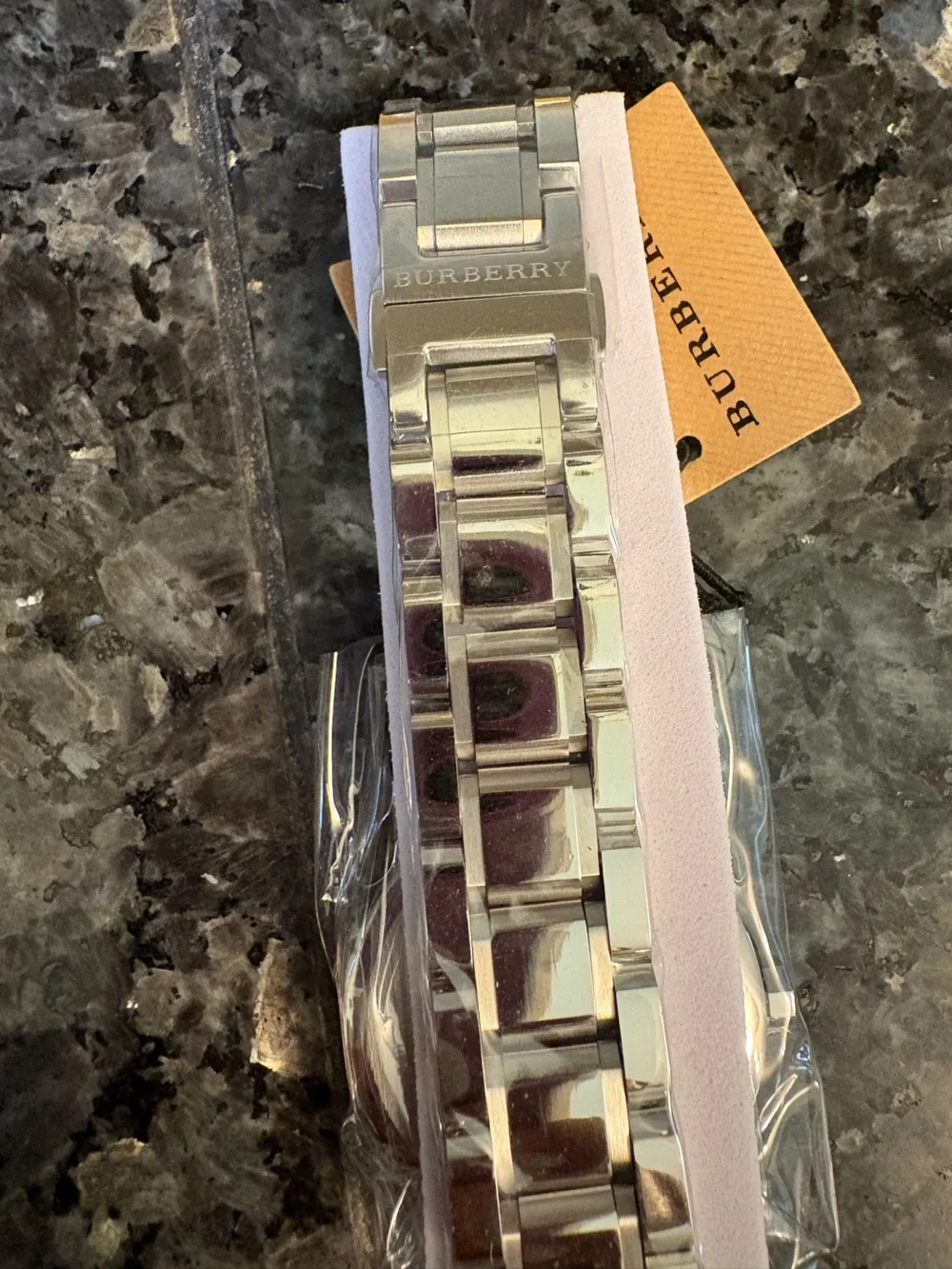 Burberry Silver Stainless Steel Bracelet Watch with Silver Dial - Unisex 36mm